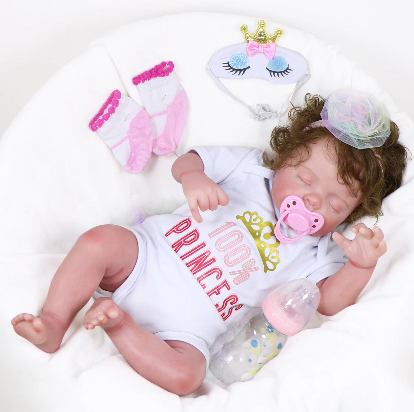 Aura – Limited Edition 21-Inch Sleeping Reborn Baby Girl with Weighted Soft Body