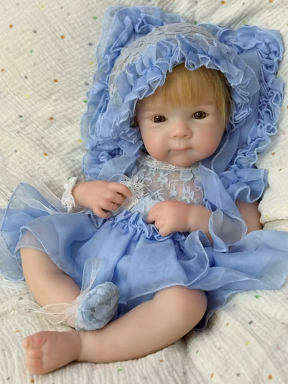 Bettie – 18-Inch (45 cm) Full Silicone Reborn Baby Girl Doll with Open Mouth