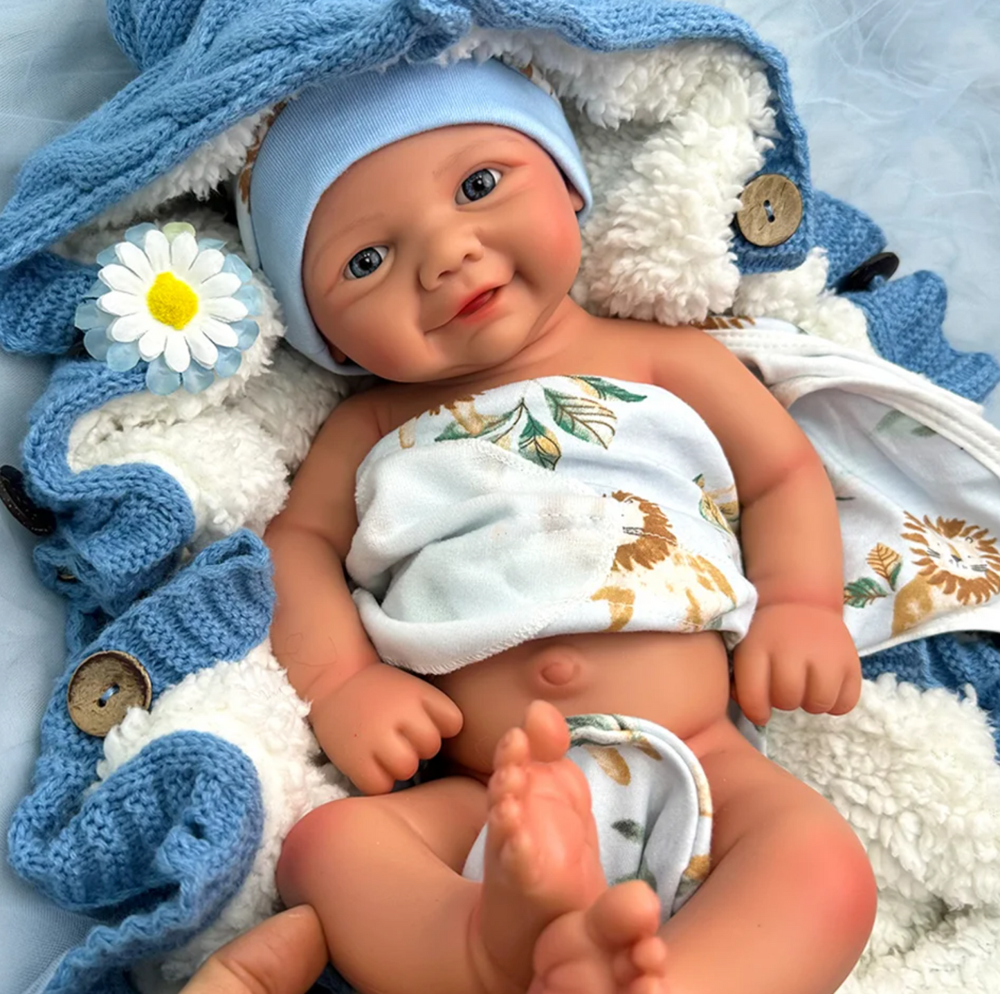 Charlie – 17 Full Body Silicone Preemie Reborn Baby Doll