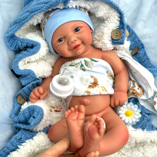 Charlie – 17 Full Body Silicone Preemie Reborn Baby Doll