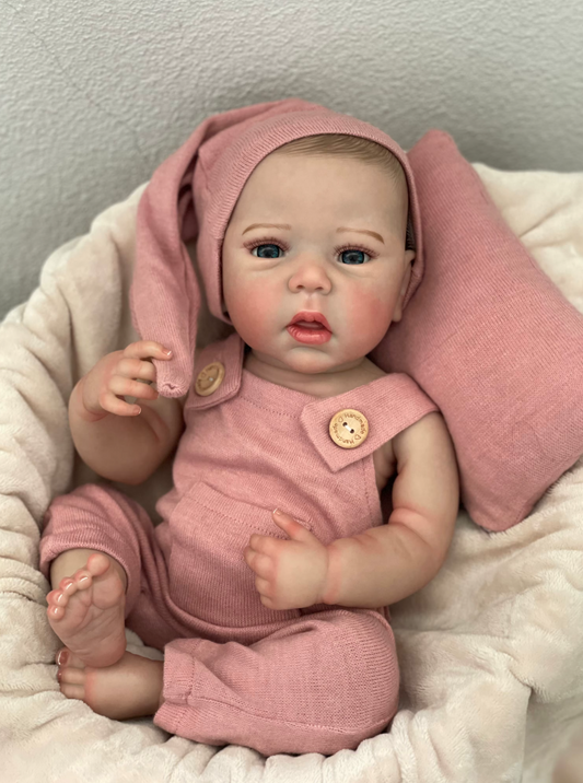 Grace Reborn Baby Girl. 19 Inches – Handcrafted with 3D Painted Skin