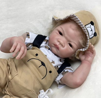 Charlie – 22-Inch Lifelike Reborn Baby Doll with Rooted Blonde Hair