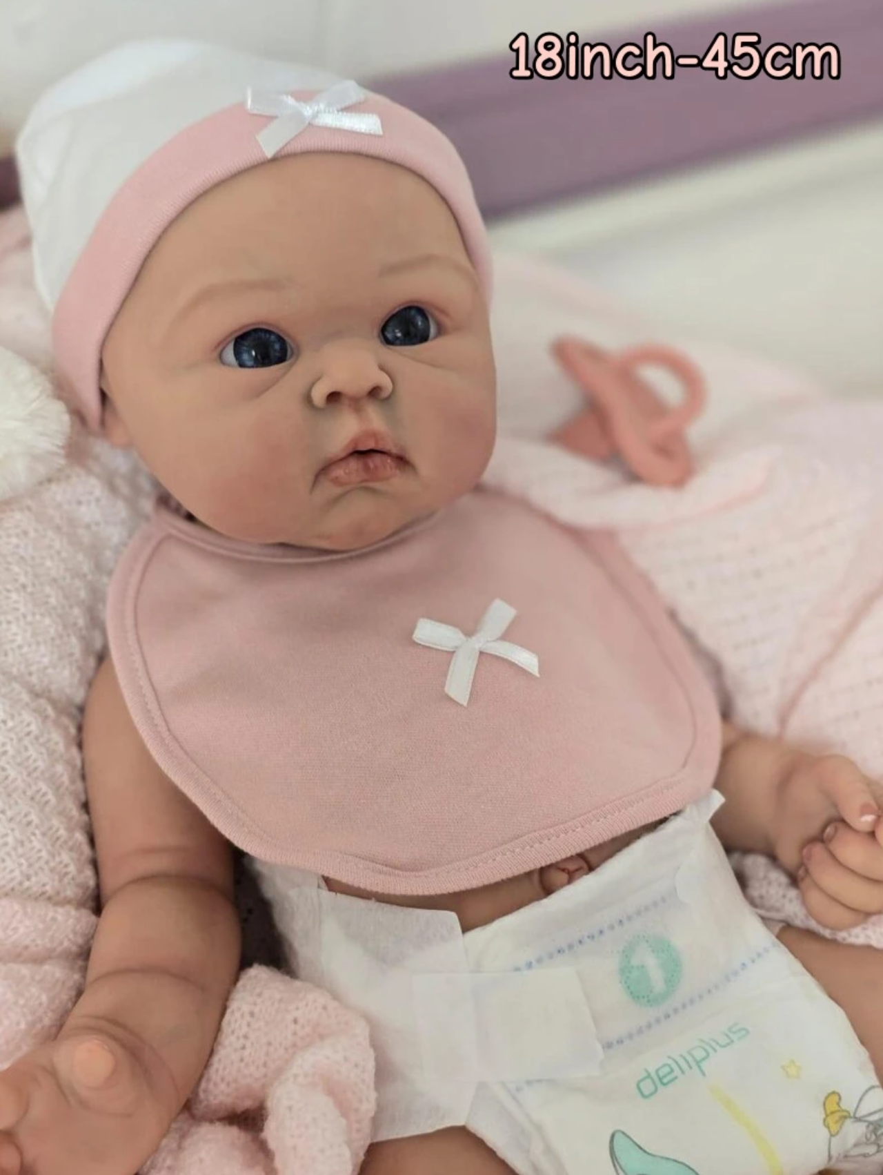 Lina – 18 Full Body Silicone Reborn Baby Girl