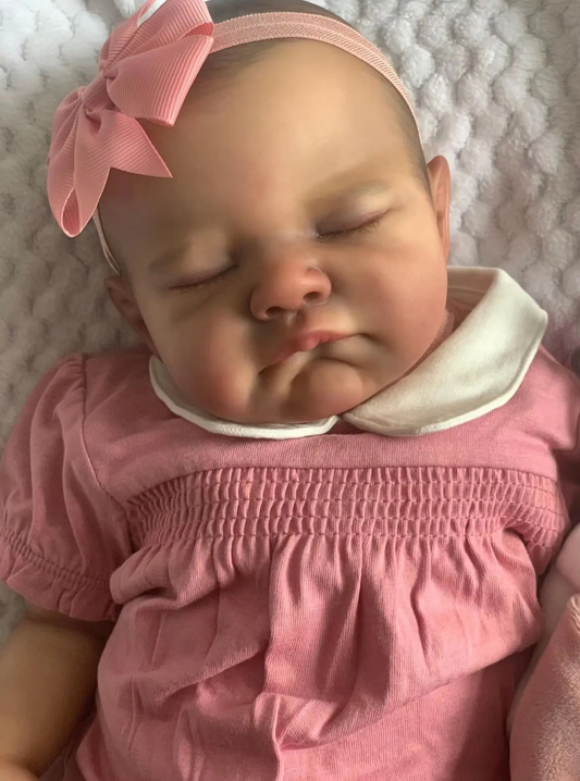 Matilda – 20-Inch (50 cm) Newborn Reborn Baby Girl Doll with 3-D Painted Skin & Hand-Drawn Hair